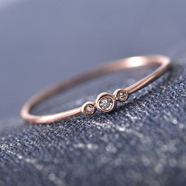 Japan And South Korea Rhinestone Rings For Women Silver Gold Rings