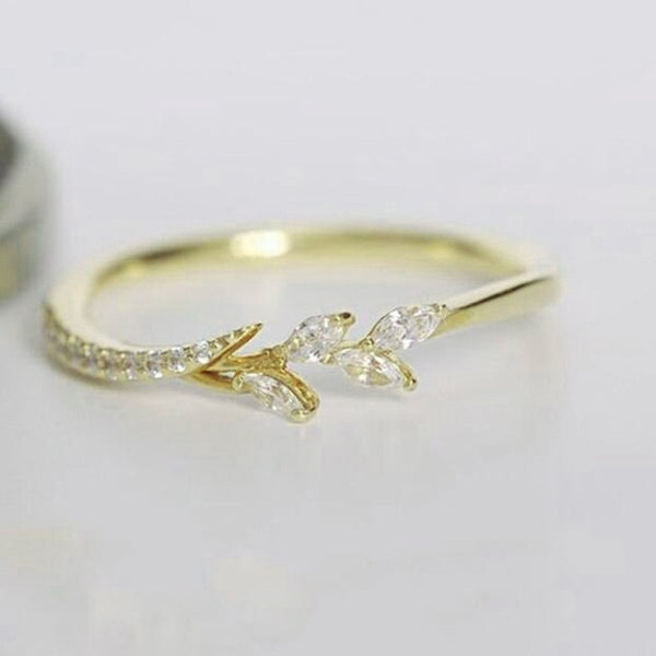 Japan And South Korea Rhinestone Rings For Women Silver Gold Rings