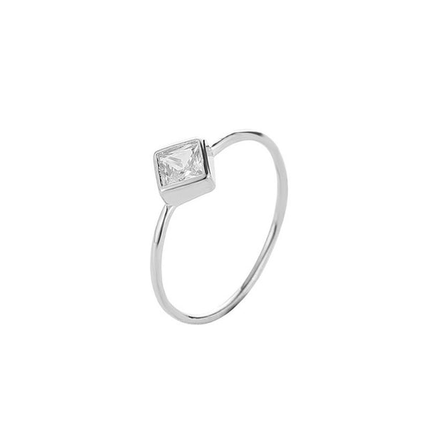 Japan And South Korea Rhinestone Rings For Women Silver Gold Rings